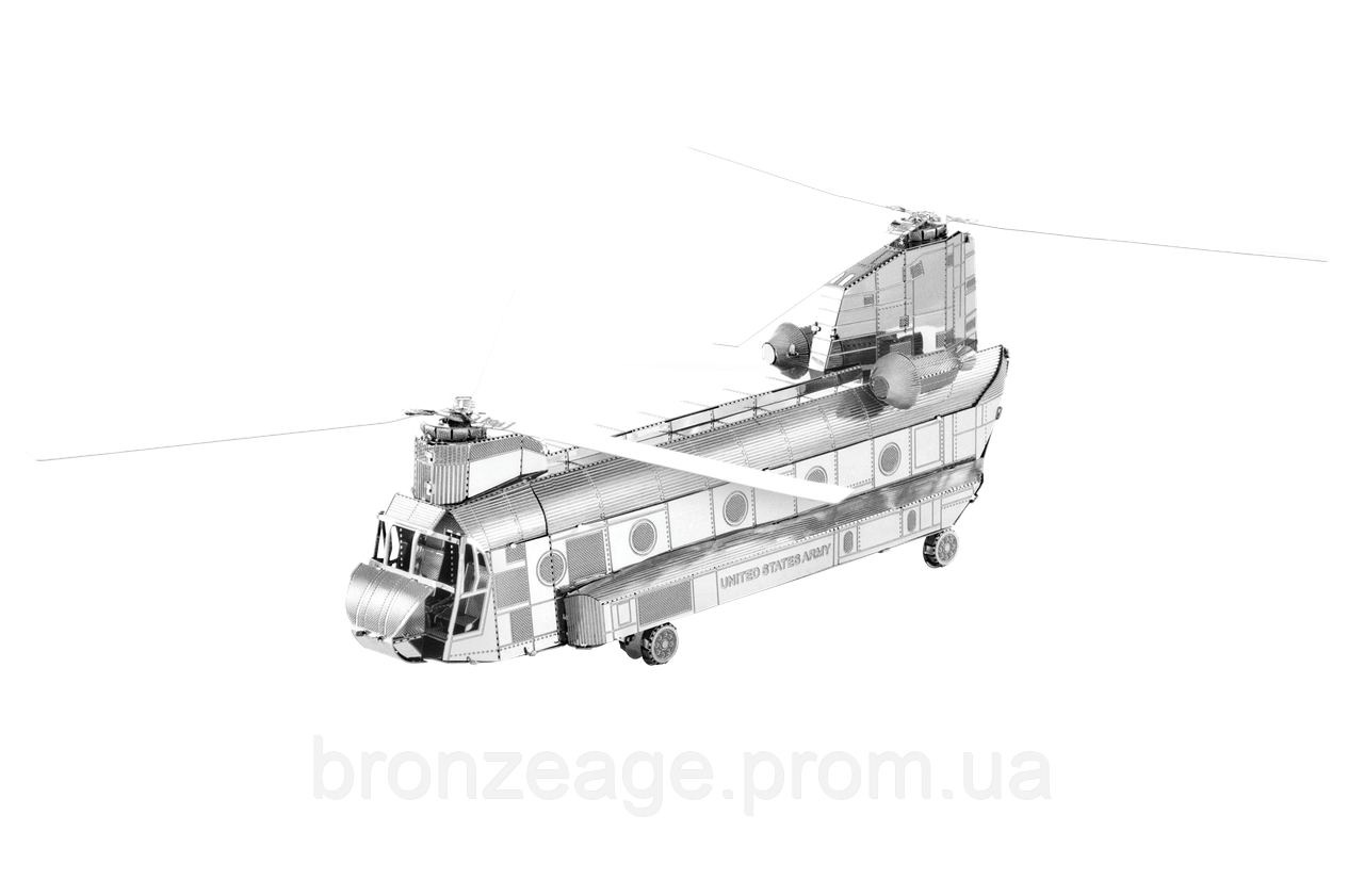 Металлический 3D конструктор Военно-транспортный вертолёт CH-47 Chinook, Fascinations, MMS084
Металлический 3D конструктор Военно-транспортный вертолёт CH-47 Chinook, Fascinations, MMS084