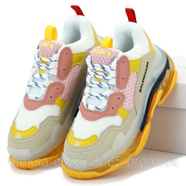 Женские кроссовки в стиле Balenciaga Triple S, желтый, бежевый, розовый, Италия 39, Разные цвета
Женские кроссовки в стиле Balenciaga Triple S, желтый, бежевый, розовый, Италия 39, Разные цвета