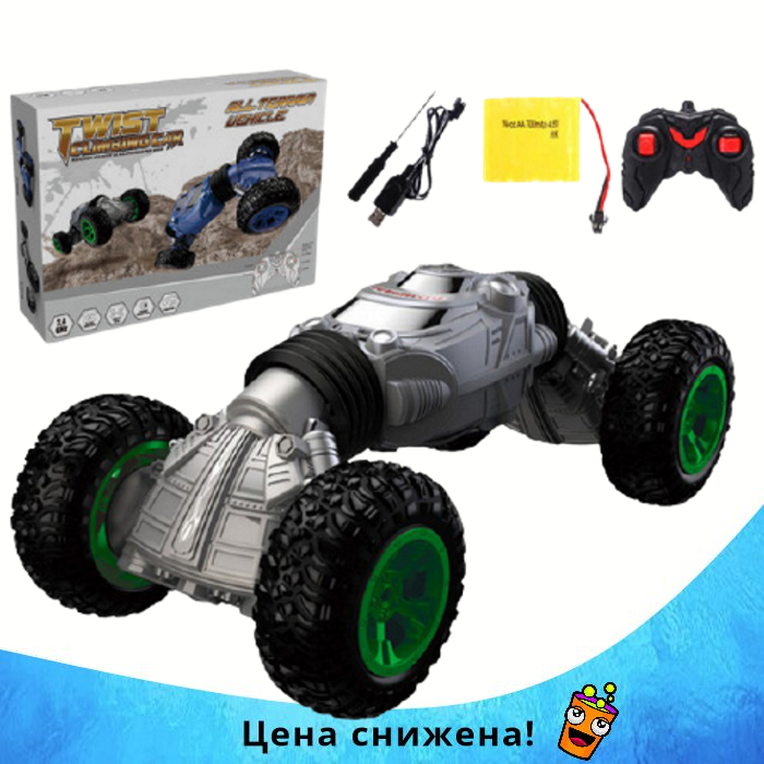 Машинка перевертыш на радиоуправлении Twist Climbing Car RQ-2023 - трюковый вездеход, трансформер 40 см Серая
Машинка перевертыш на радиоуправлении Twist Climbing Car RQ-2023 - трюковый вездеход, трансформер 40 см Серая
