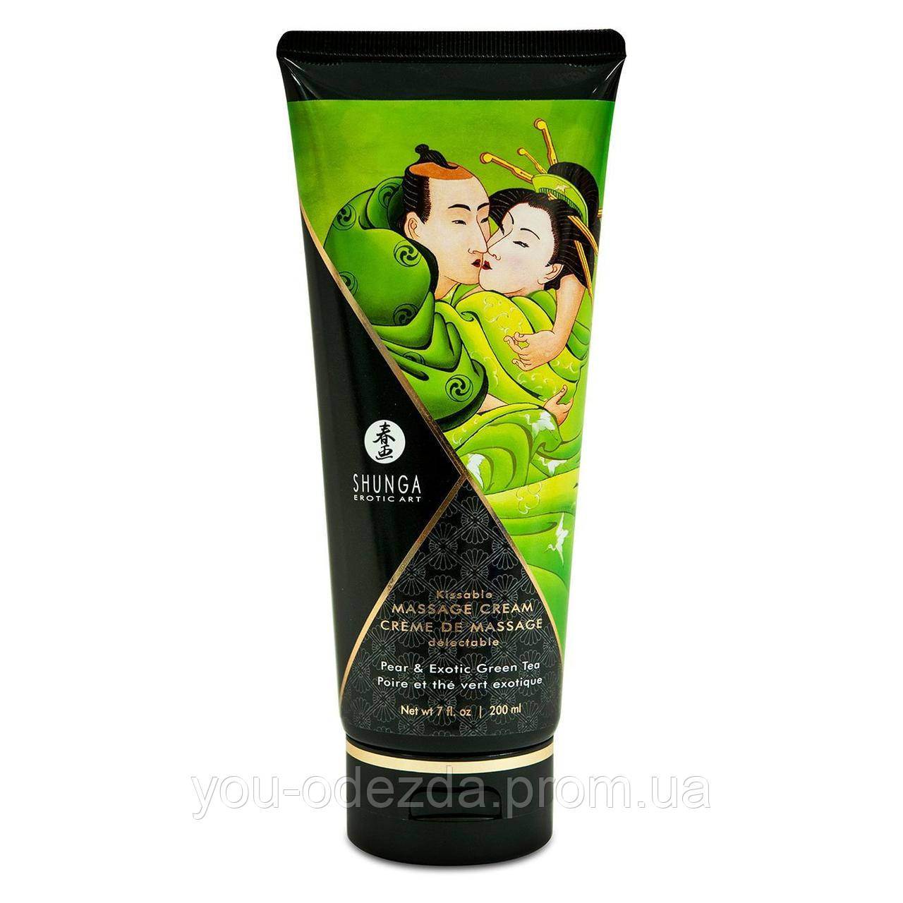 Їстівний масажний крем Shunga Kissable Massage Cream - Pear & Exotic Green Tea, 200мл
Їстівний масажний крем Shunga Kissable Massage Cream - Pear & Exotic Green Tea, 200мл