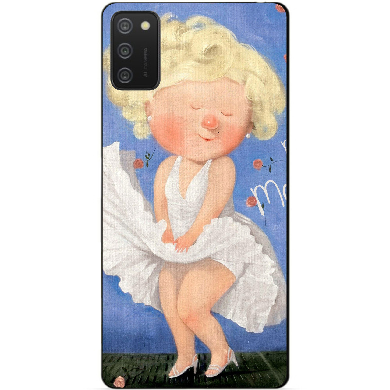 Силиконовый бампер чехол для Samsung A02s с рисунком Мерлин Монро Гапчинская, Разные цвета
Силиконовый бампер чехол для Samsung A02s с рисунком Мерлин Монро Гапчинская, Разные цвета