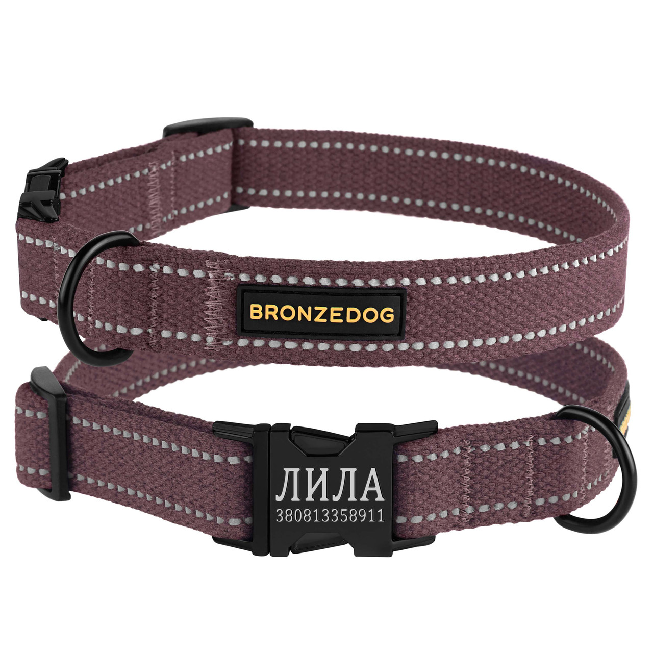 Ошейник для Собак Bronzedog Сotton Рефлекторный х/б Брезент c Металлической пряжкой Черри M
Ошейник для Собак Bronzedog Сotton Рефлекторный х/б Брезент c Металлической пряжкой Черри M