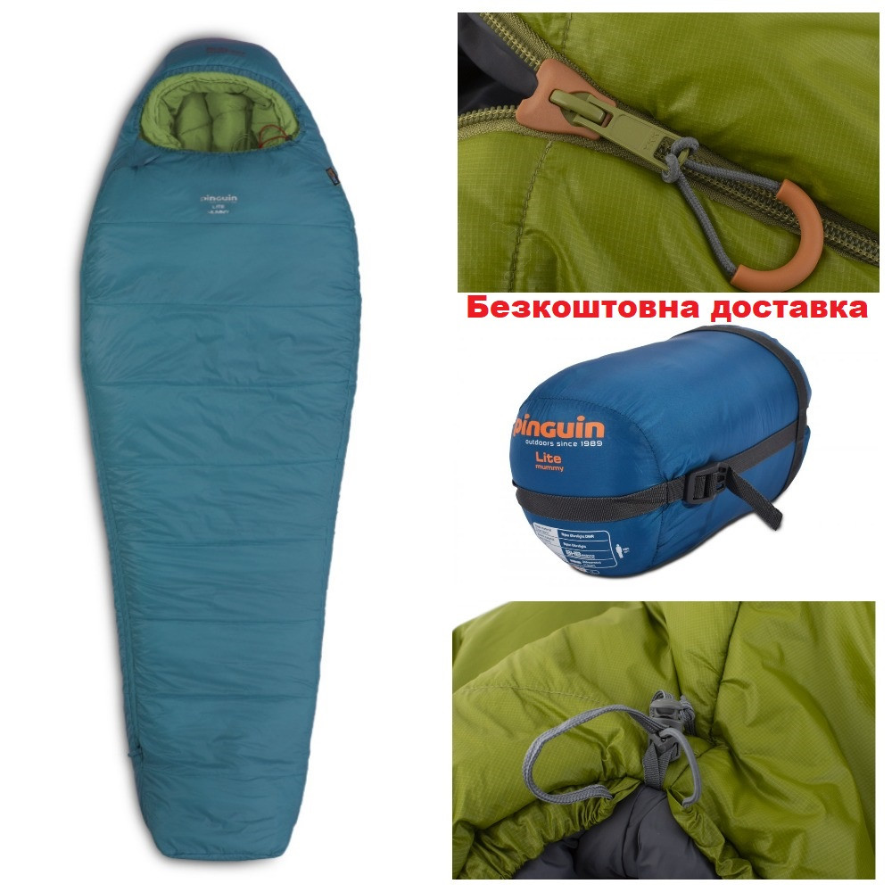 Летний спальный мешок-кокон Pinguin Lite Mummy CCS 185 (2020) Petrol Left Zip (PNG 228168), Синий
Летний спальный мешок-кокон Pinguin Lite Mummy CCS 185 (2020) Petrol Left Zip (PNG 228168), Синий