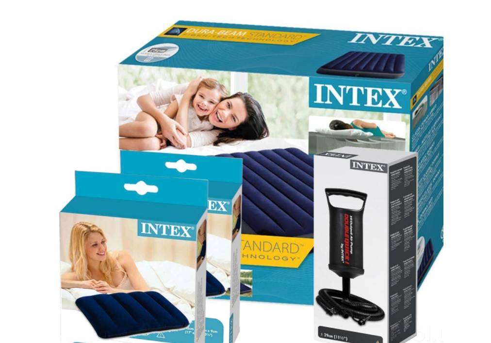Надувной матрас Intex 64758-2, 137 x 191 x 25 см, с двумя подушками, насосом. Полуторный, Синий
Надувной матрас Intex 64758-2, 137 x 191 x 25 см, с двумя подушками, насосом. Полуторный, Синий