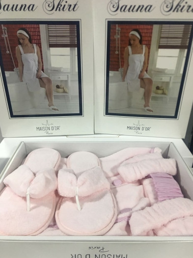 Женские наборы для сауны Maison D'or 45% полиэстер, 35% бамбук, 20% хлопок Sauna Skirt Цвета: розовый
Женские наборы для сауны Maison D'or 45% полиэстер, 35% бамбук, 20% хлопок Sauna Skirt Цвета: розовый