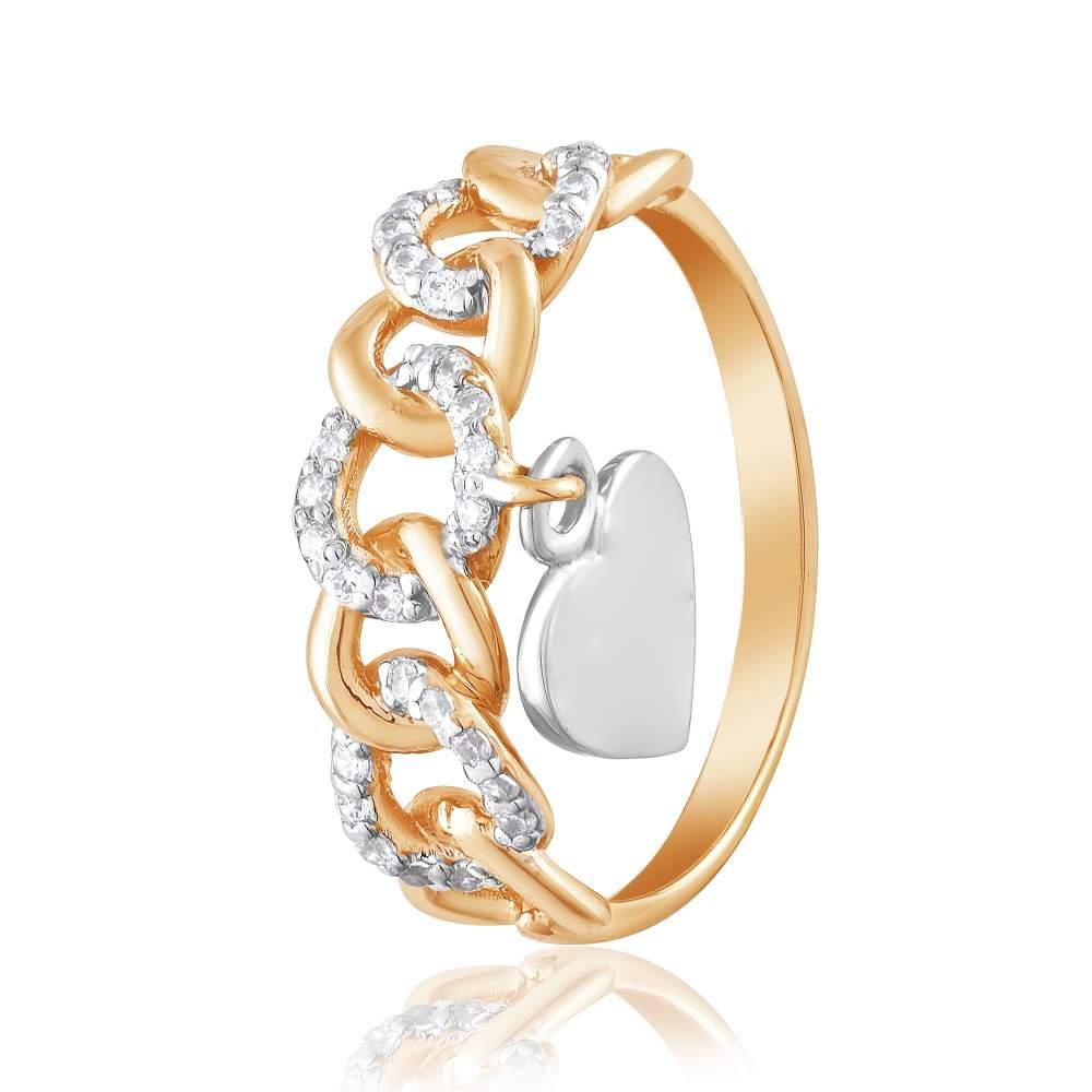 Кольцо с куб. цирконием и подвеской в стиле Tiffany,комбинированное золото, КД0525 edem
Кольцо с куб. цирконием и подвеской в стиле Tiffany,комбинированное золото, КД0525 edem