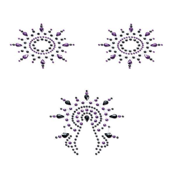 Пэстис из кристаллов Petits Joujoux Gloria set of 3 - Black/Purple, украшение на грудь и вульву
Пэстис из кристаллов Petits Joujoux Gloria set of 3 - Black/Purple, украшение на грудь и вульву
