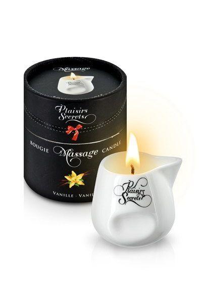 Массажная свеча Plaisirs Secrets Vanilla (80 мл) подарочная упаковка, керамический сосуд
Массажная свеча Plaisirs Secrets Vanilla (80 мл) подарочная упаковка, керамический сосуд