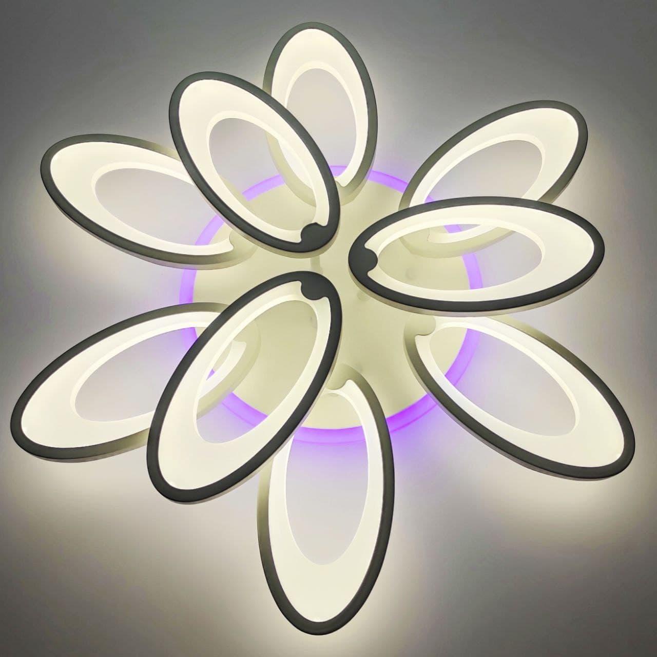 Cветодиодная люстра с пультом и подсветкой цвет белый 140W Diasha&1673/6+3WH LED 3color dimmer
Cветодиодная люстра с пультом и подсветкой цвет белый 140W Diasha&1673/6+3WH LED 3color dimmer