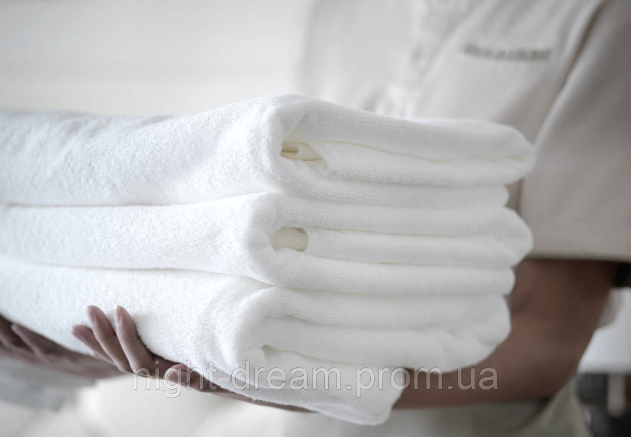 Белое махровое полотенце 70х140 LOTUS  отель VAROL