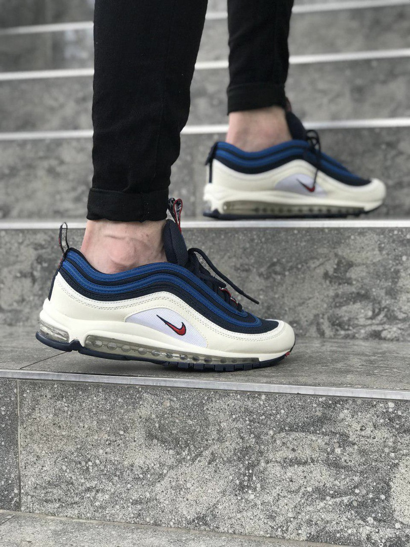 Найк Аир Макс 97 кроссы для парней повседневные Кроссовки мужские Nike Air Max 97 синие с белым, Разные цвета
Найк Аир Макс 97 кроссы для парней повседневные Кроссовки мужские Nike Air Max 97 синие с белым, Разные цвета