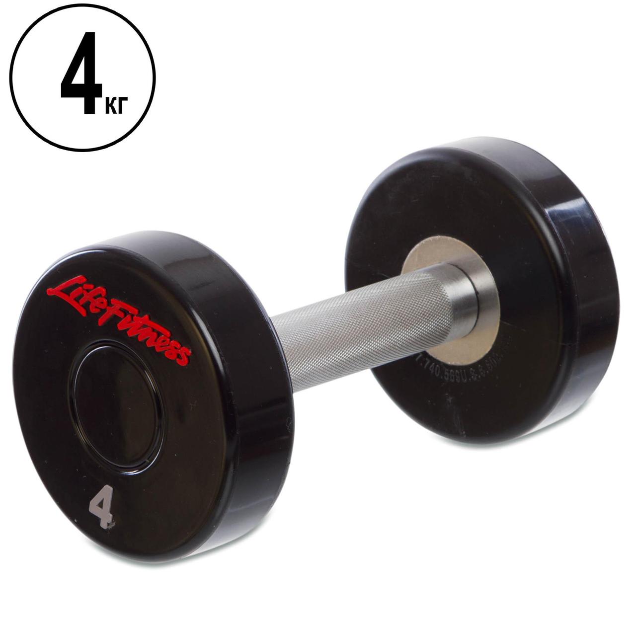 Гантель цельная профессиональная Life Fitness (1шт) SC-80081-4 4кг (полиуретановое покрытие, вес 4кг
Гантель цельная профессиональная Life Fitness (1шт) SC-80081-4 4кг (полиуретановое покрытие, вес 4кг