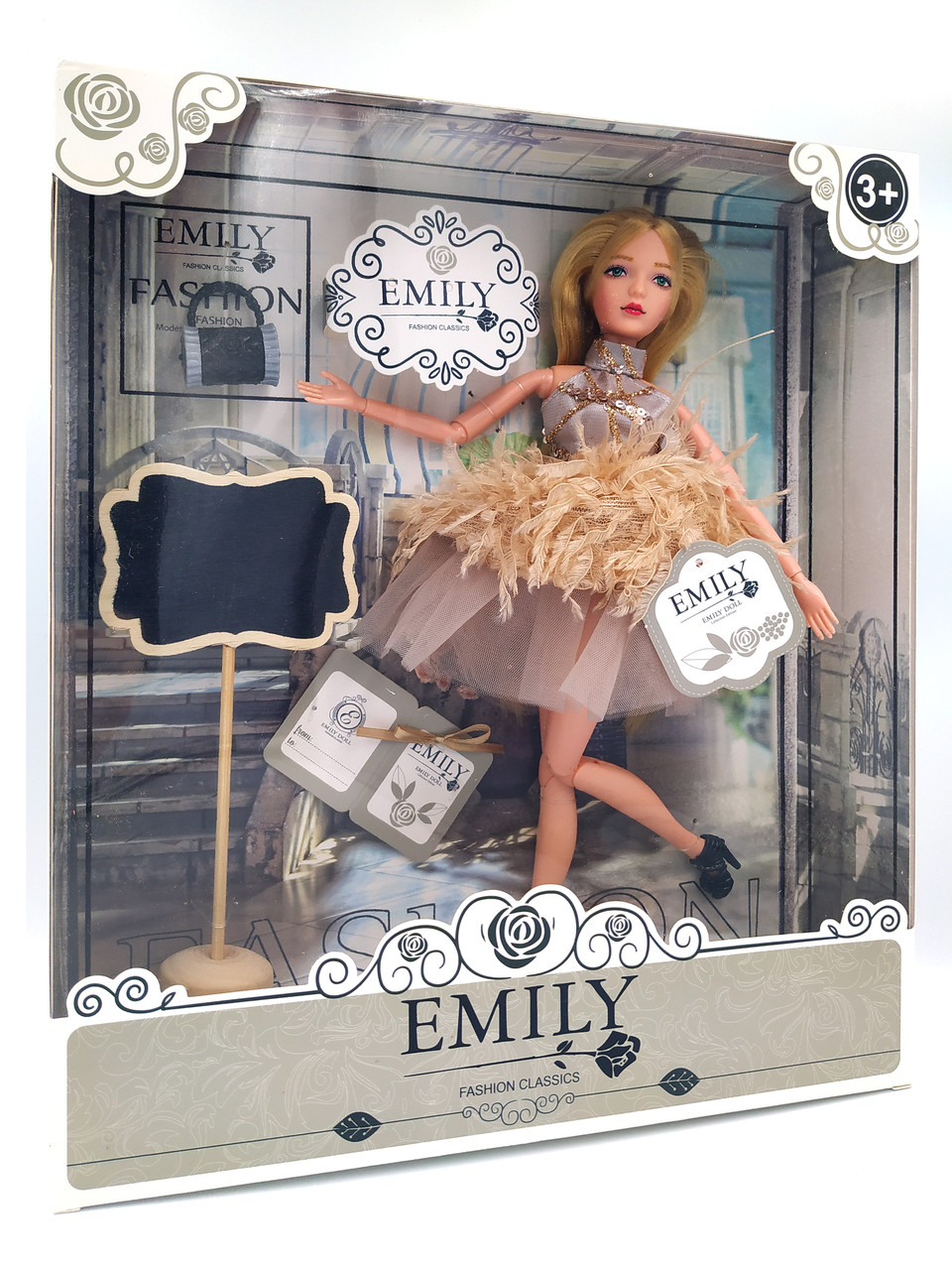 Кукла Эмили Emily Fashion Classics блондинка в платье с высокой детализацией 30см вид 13
Кукла Эмили Emily Fashion Classics блондинка в платье с высокой детализацией 30см вид 13