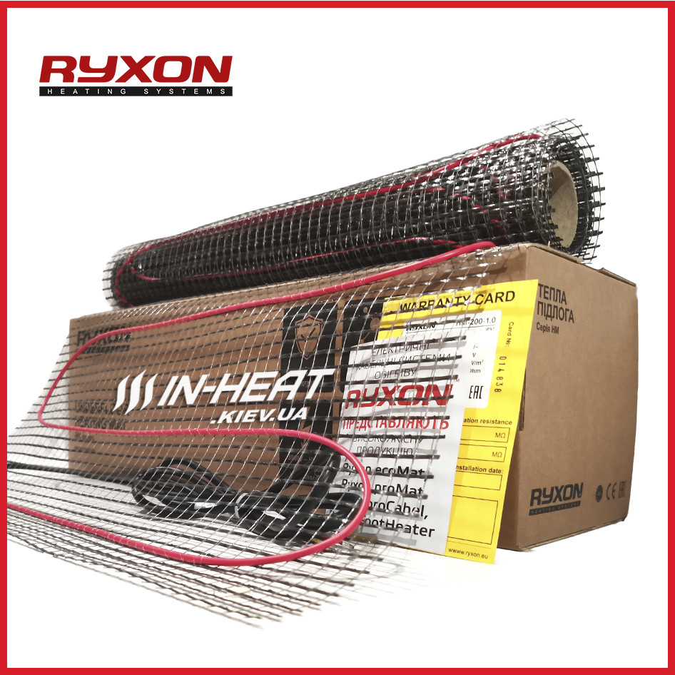 1.5 м² Теплый пол электрический Ryxon HM-200 300 Вт/ тонкий нагревательный мат для укладки под плитку в клей
1.5 м² Теплый пол электрический Ryxon HM-200 300 Вт/ тонкий нагревательный мат для укладки под плитку в клей
