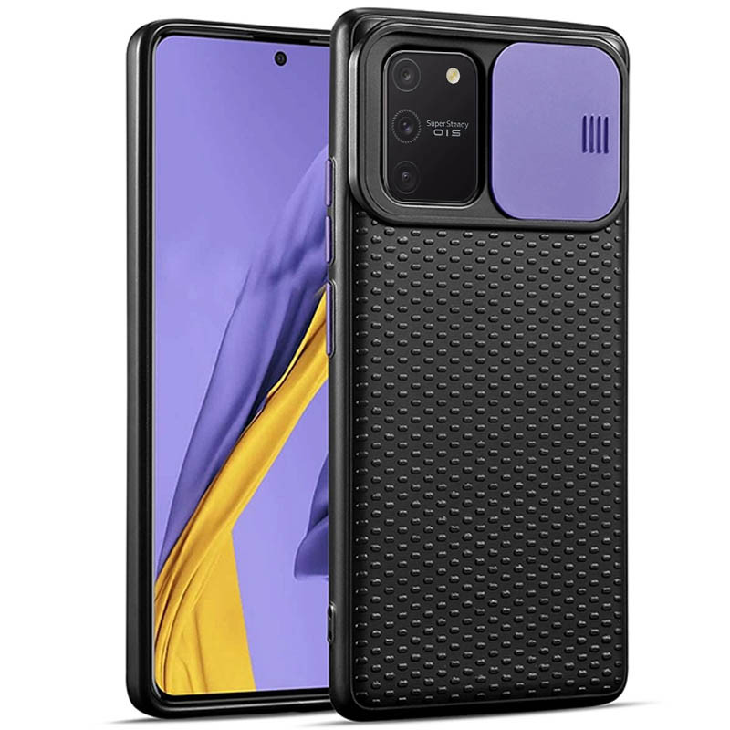Чехол Camshield Black TPU со шторкой защищающей камеру для Samsung Galaxy S10 Lite, Черный / сиреневый
Чехол Camshield Black TPU со шторкой защищающей камеру для Samsung Galaxy S10 Lite, Черный / сиреневый