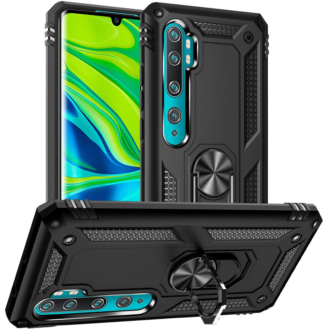 Ударопрочный чехол Serge Ring магнитный держатель для Xiaomi Mi Note 10 / Note 10 Pro / Note 10 Lite, Черный
Ударопрочный чехол Serge Ring магнитный держатель для Xiaomi Mi Note 10 / Note 10 Pro / Note 10 Lite, Черный
