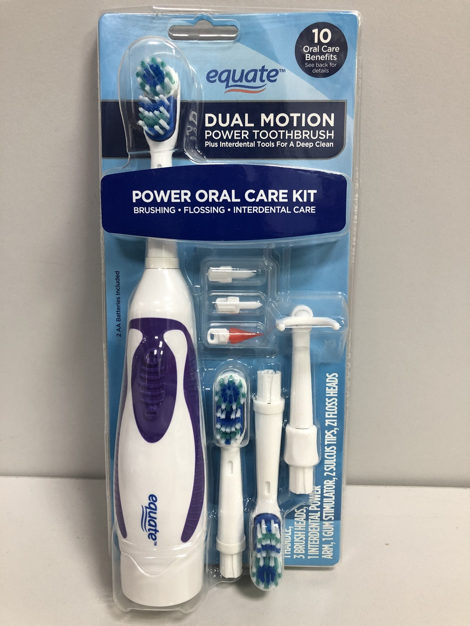 Зубная щетка Электрическая Equate Набор для ухода за полостью рта Power Oral Care kit
Зубная щетка Электрическая Equate Набор для ухода за полостью рта Power Oral Care kit