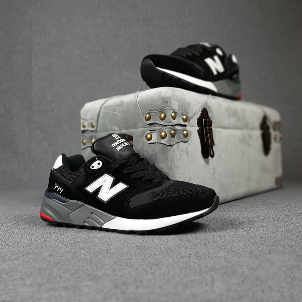 Кроссовки мужские в стиле "New Balance 999 " Чёрные белая N замша/сетка 45, Черно-белый
Кроссовки мужские в стиле "New Balance 999 " Чёрные белая N замша/сетка 45, Черно-белый