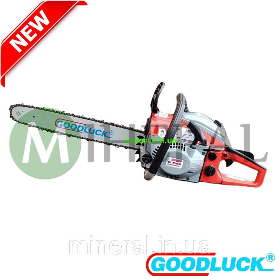 Бензопила Goodluck GL 4500M (2.0 КВт / 3.0 л.с 11000 об/мин), Ланцюгова пила, Profesional
Бензопила Goodluck GL 4500M (2.0 КВт / 3.0 л.с 11000 об/мин), Ланцюгова пила, Profesional