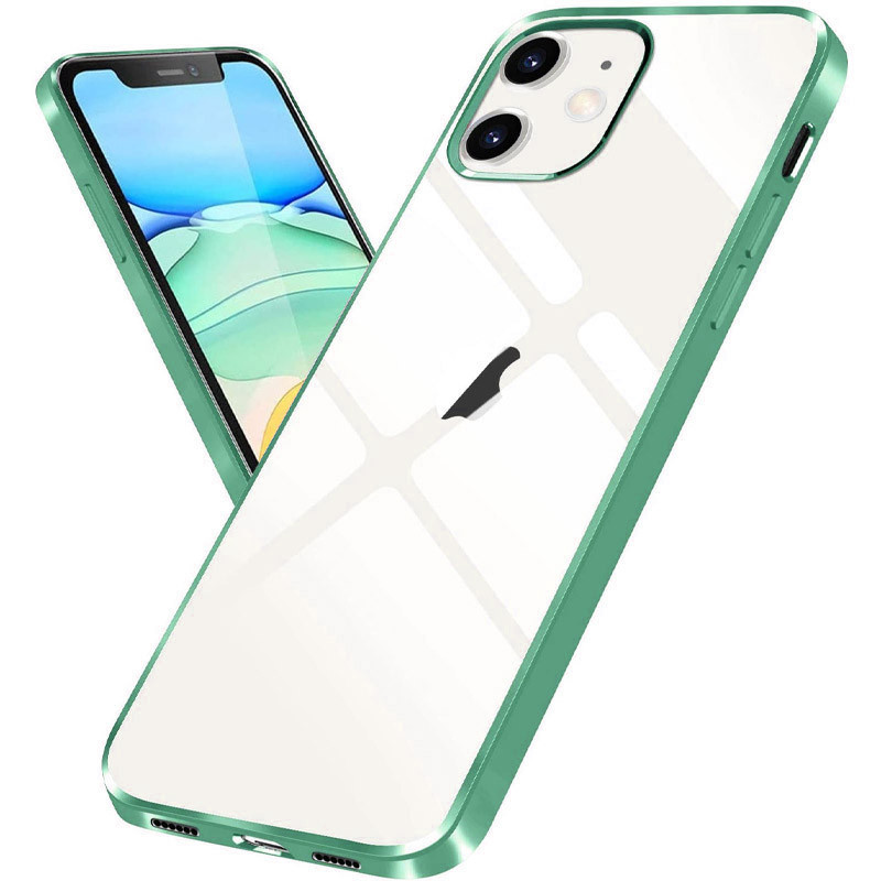 Прозрачный силиконовый чехол с глянцевой окантовкой для Apple iPhone 12 mini (5.4"), Зеленый
Прозрачный силиконовый чехол с глянцевой окантовкой для Apple iPhone 12 mini (5.4"), Зеленый