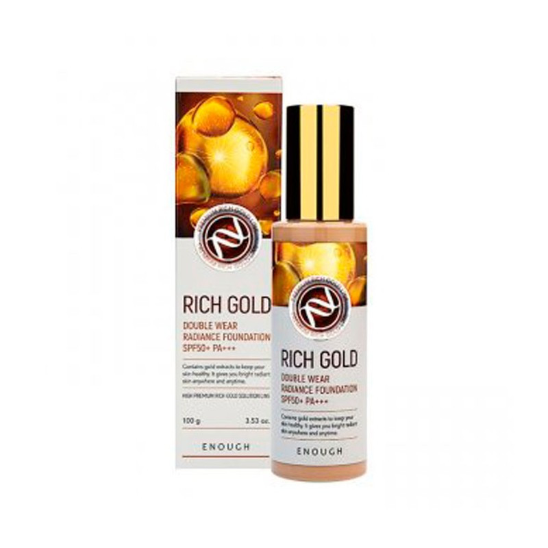 Тональный крем для лица с коллоидным золотом, тон 13 Enough Rich Gold Double Wear Radiance Foundation SPF50+
Тональный крем для лица с коллоидным золотом, тон 13 Enough Rich Gold Double Wear Radiance Foundation SPF50+