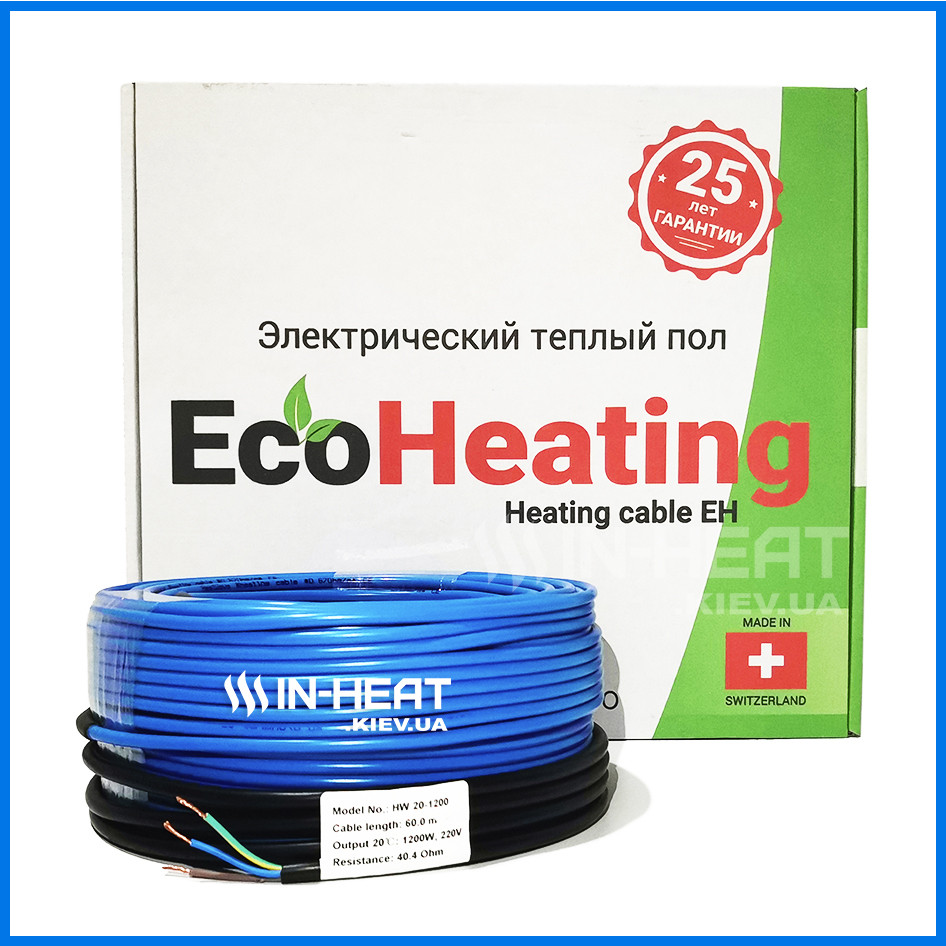 Теплый пол под плитку EcoHeating 20 / 42.5 м / 4.2 - 5.3 м² / 850 Вт / нагревающий кабель
Теплый пол под плитку EcoHeating 20 / 42.5 м / 4.2 - 5.3 м² / 850 Вт / нагревающий кабель