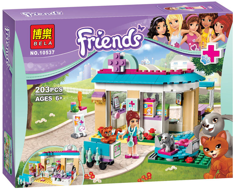 Конструктор Bela Friends 10537 "Ветеринарна клініка" (аналог LEGO Friends 41085), 203 дет
Конструктор Bela Friends 10537 "Ветеринарна клініка" (аналог LEGO Friends 41085), 203 дет