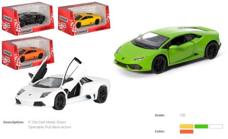 Машина метал. "Kinsmart" "Lamborghini Huracan LP610-4", в кор. 16*8,5*7,5см (96шт/4)
Машина метал. "Kinsmart" "Lamborghini Huracan LP610-4", в кор. 16*8,5*7,5см (96шт/4)