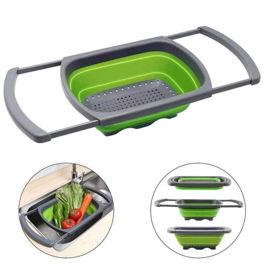 Складной дуршлаг Leach basket (W80) / Корзина в раковину для мытья фруктов и овощей, Зеленый
Складной дуршлаг Leach basket (W80) / Корзина в раковину для мытья фруктов и овощей, Зеленый