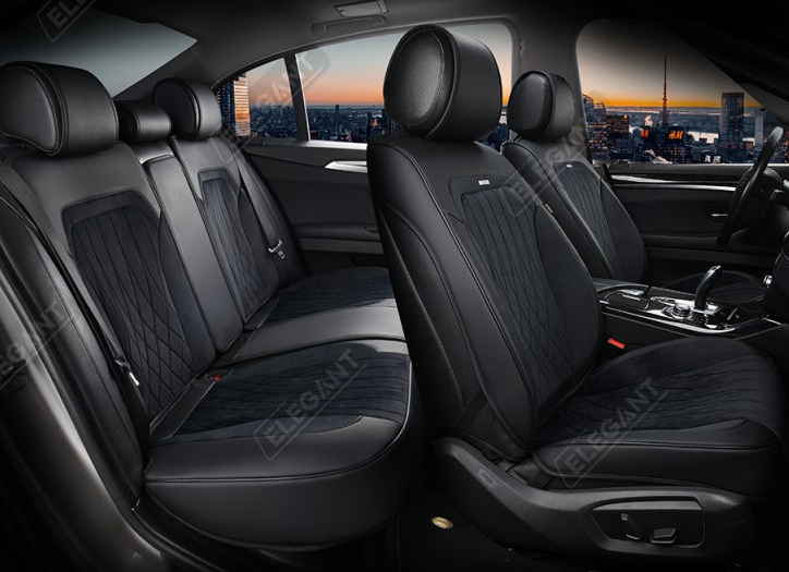Чехлы 3D с алькантары Elegant Modena на передние и задние сидения автомобиля EL 700 136 черные
Чехлы 3D с алькантары Elegant Modena на передние и задние сидения автомобиля EL 700 136 черные