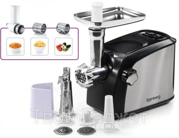 Мясорубка электрическая RB 673 3000W + Шинковка + Соковыжималка Мясорубка в Украине
Мясорубка электрическая RB 673 3000W + Шинковка + Соковыжималка Мясорубка в Украине
