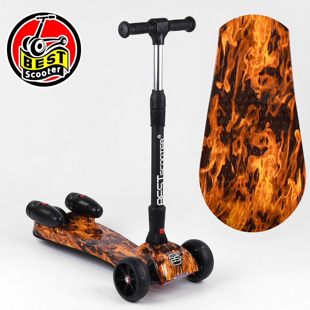 Детский самокат с турбиной, дымом, музыкой и подсветкой Best Scooter MAXI 89341 Черно-оранжевы (Огонь), Черный
Детский самокат с турбиной, дымом, музыкой и подсветкой Best Scooter MAXI 89341 Черно-оранжевы (Огонь), Черный