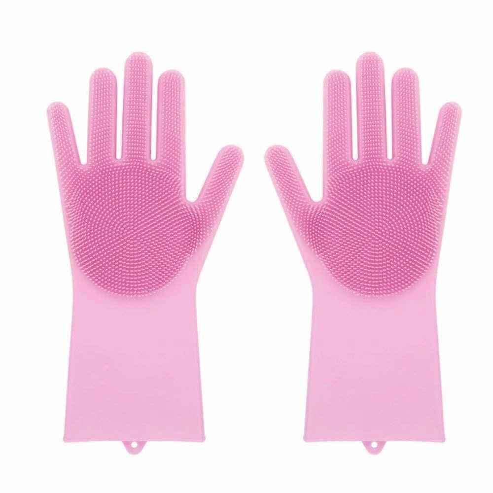 Хозяйственные силиконовые перчатки для уборки и мытья посуды Magic Silicone Gloves Розовый
Хозяйственные силиконовые перчатки для уборки и мытья посуды Magic Silicone Gloves Розовый