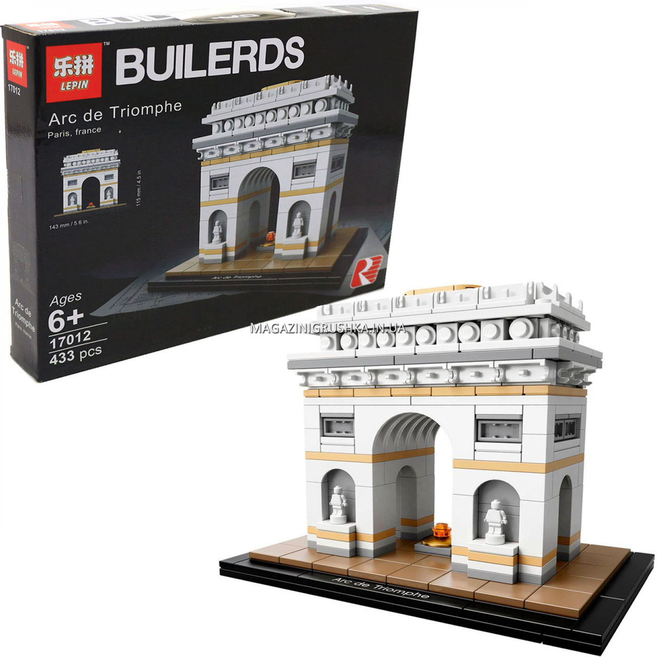 Конструктор Lepin builerds Архитектура - Триумфальная арка, 433 детали (17012, Разные цвета
Конструктор Lepin builerds Архитектура - Триумфальная арка, 433 детали (17012, Разные цвета