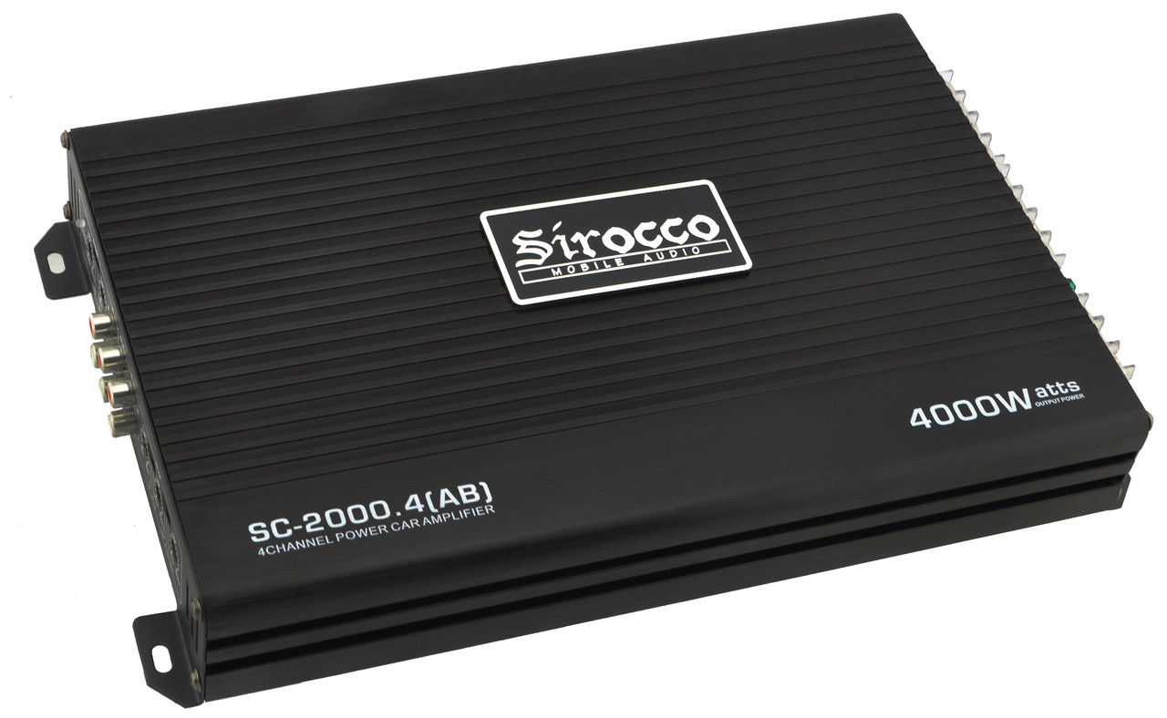 Автомобильный 4-канальный усилитель звука Sirocco SC-2000.4 (AB) 4000W Black (7580)
Автомобильный 4-канальный усилитель звука Sirocco SC-2000.4 (AB) 4000W Black (7580)