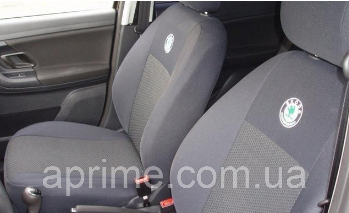 Чехлы SKODA Fabia III с 2015г. Качественные авто чехлы для Шкода. Ткань жаккард темно-серый. Prestige
Чехлы SKODA Fabia III с 2015г. Качественные авто чехлы для Шкода. Ткань жаккард темно-серый. Prestige