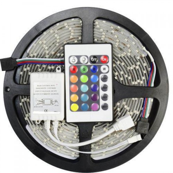 Универсальная светодиодная лента SMD LED RGB 5050 + пульт управления 5 м (25599877)
Универсальная светодиодная лента SMD LED RGB 5050 + пульт управления 5 м (25599877)