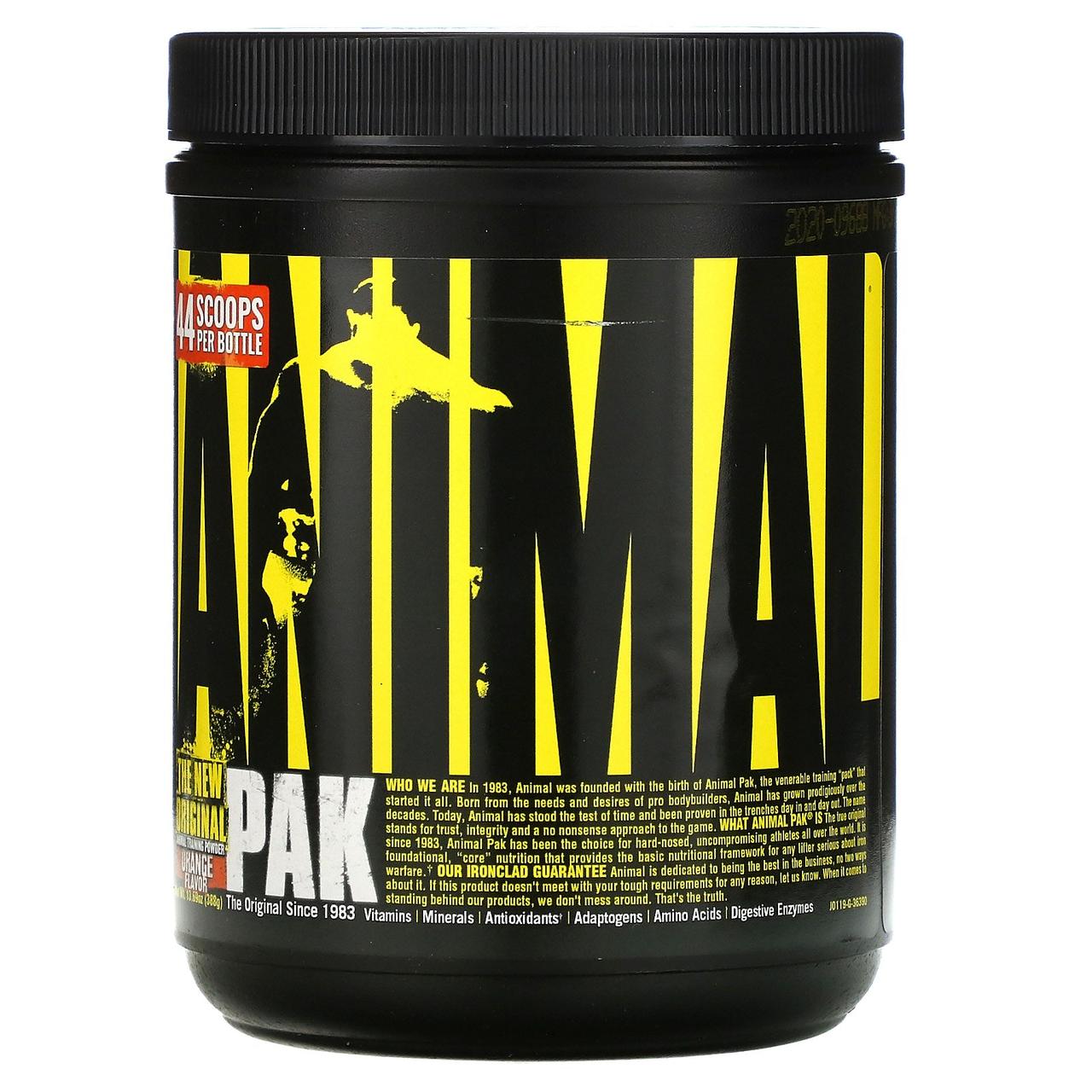 Universal Nutrition, Animal Pak, Порошок для Дрессировки Животных, с Апельсиновым Вкусом, 388 г
Universal Nutrition, Animal Pak, Порошок для Дрессировки Животных, с Апельсиновым Вкусом, 388 г