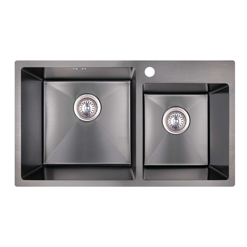 Кухонная мойка Imperial Handmade S7843BL 2.7/1.0 мм (IMPS7843BRPVDH10) SD00034870, Черный
Кухонная мойка Imperial Handmade S7843BL 2.7/1.0 мм (IMPS7843BRPVDH10) SD00034870, Черный