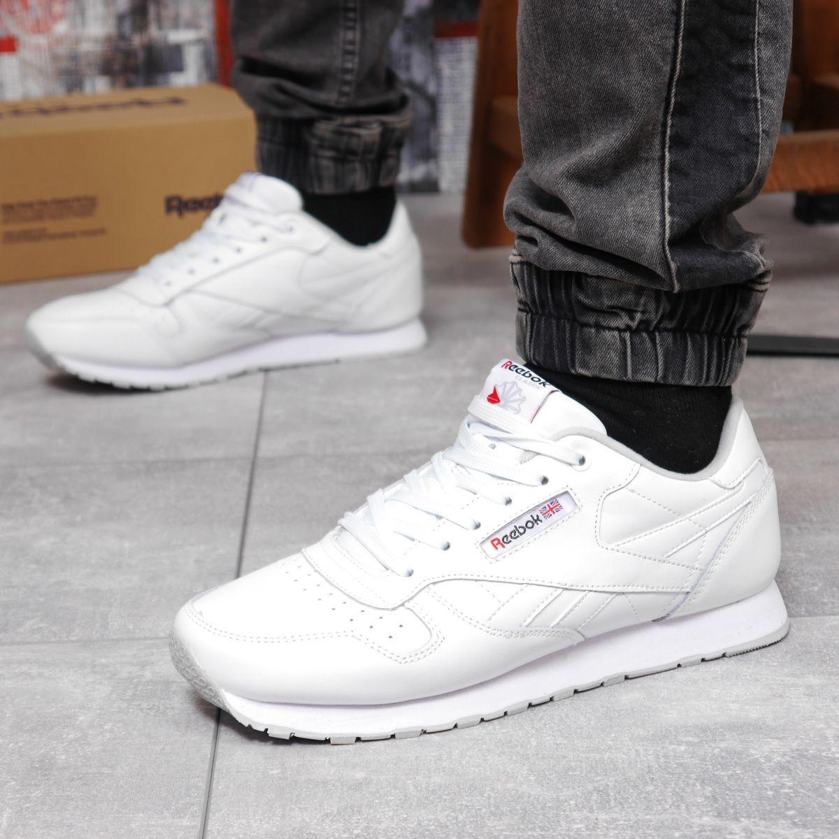 Кроссовки мужские Reebok Classic белые, Рибок Классик, натуральная кожа, прошиты. Код DO-17791, Белый
Кроссовки мужские Reebok Classic белые, Рибок Классик, натуральная кожа, прошиты. Код DO-17791, Белый