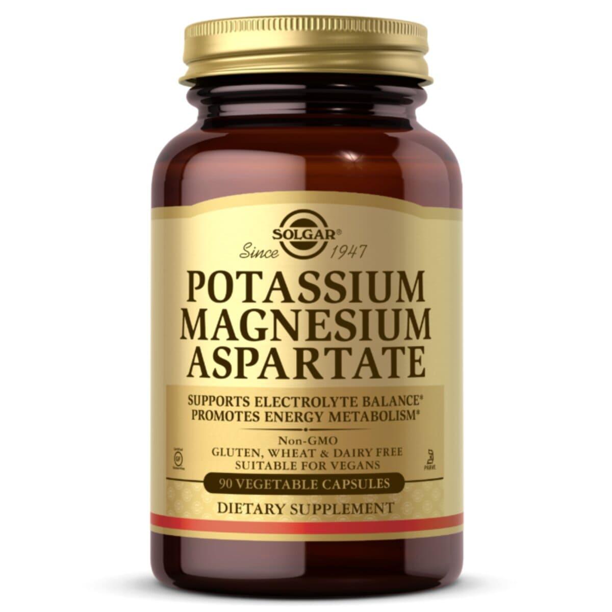 Аспартат Калия и Магния, Potassium Magnesium ASPARTATE, Solgar, 90 вегетарианских капсул
Аспартат Калия и Магния, Potassium Magnesium ASPARTATE, Solgar, 90 вегетарианских капсул