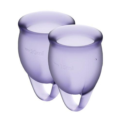 Набор менструальных чаш Satisfyer Feel Confident (lila), 15мл и 20мл, мешочек для хранения
Набор менструальных чаш Satisfyer Feel Confident (lila), 15мл и 20мл, мешочек для хранения