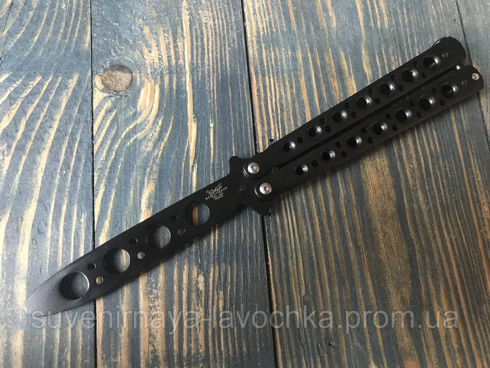 Тренировочный нож-бабочка (балисонг) BlackBench A106, Недорогой для тренировки, флипинга, Черный
Тренировочный нож-бабочка (балисонг) BlackBench A106, Недорогой для тренировки, флипинга, Черный