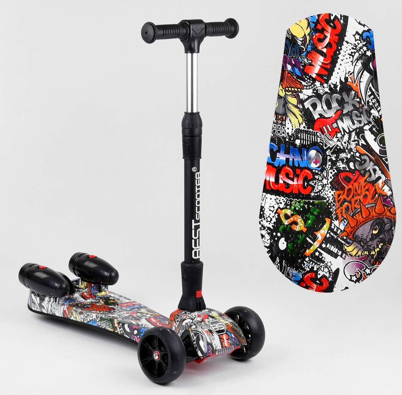Трехколесный самокат "Best Scooter" MAXI" 17723 с парогенератором МУЗЫКА, ДЫМ, ТУРБИНЫ,складной
Трехколесный самокат "Best Scooter" MAXI" 17723 с парогенератором МУЗЫКА, ДЫМ, ТУРБИНЫ,складной