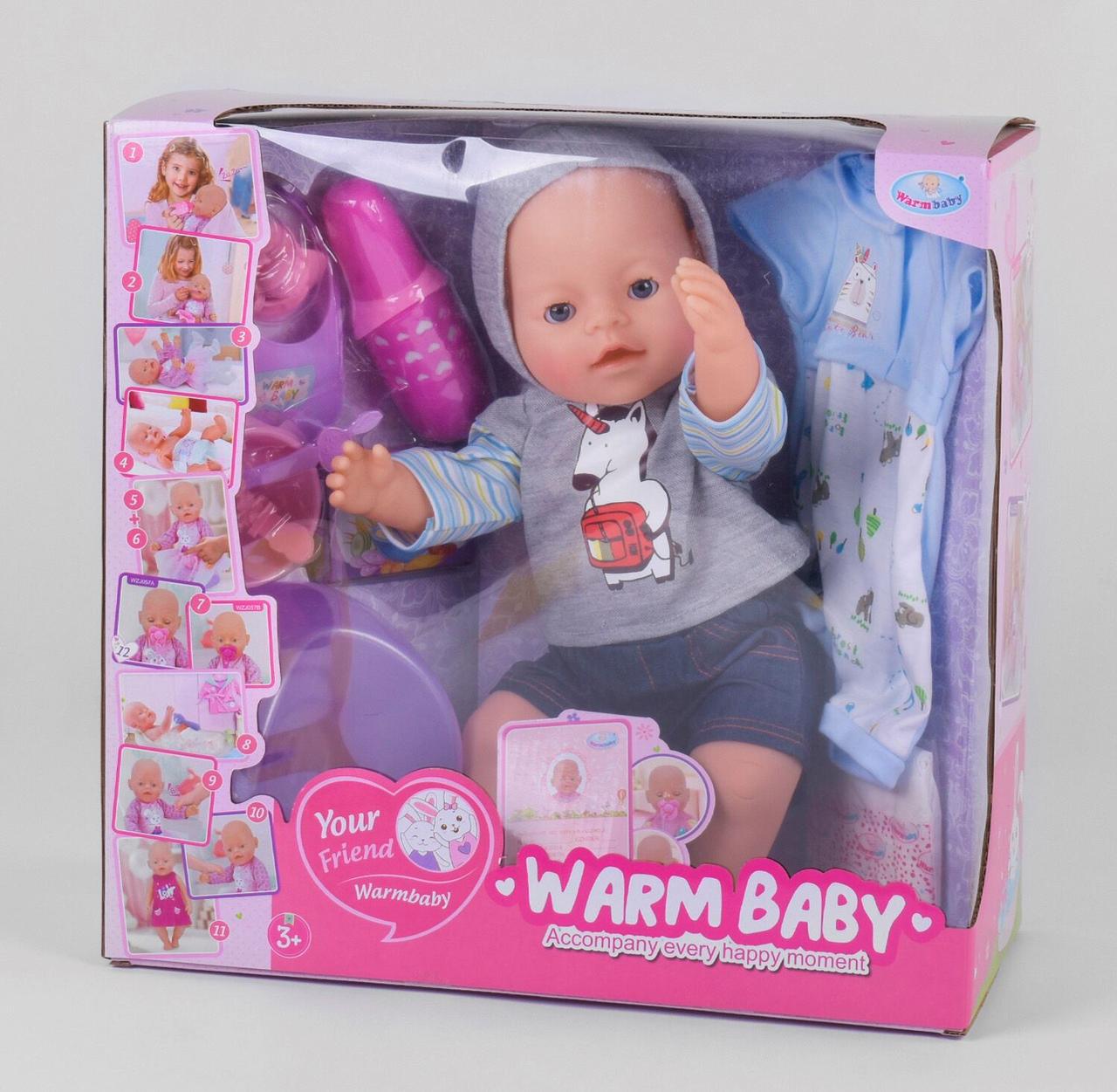 Пупс функциональный "Warm Baby" 10 функций, ходит в туалет, кушает, оснащен пищалкой, с аксессуарами, в
Пупс функциональный "Warm Baby" 10 функций, ходит в туалет, кушает, оснащен пищалкой, с аксессуарами, в