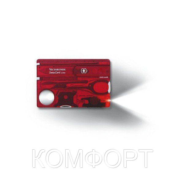 Многофункциональная швейцарская карта-нож Victorinox Swisscard 13 инструментов Красный (0.7300.T
Многофункциональная швейцарская карта-нож Victorinox Swisscard 13 инструментов Красный (0.7300.T