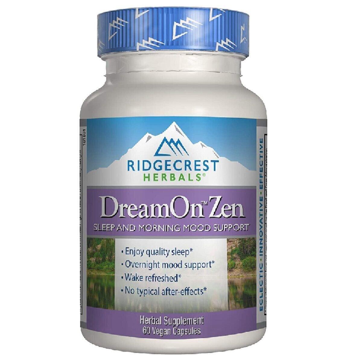 Природный комплекс для здорового сна DreamOn Zen RidgeCrest Herbals 60 капсул
Природный комплекс для здорового сна DreamOn Zen RidgeCrest Herbals 60 капсул
