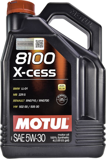 Моторное масло Motul 8100 X-cess 5W-30 (4л.) MB-229.5 MB-226.5 Renault RN 0700 Renault RN 0710 BMW LL-01 VW 5
Моторное масло Motul 8100 X-cess 5W-30 (4л.) MB-229.5 MB-226.5 Renault RN 0700 Renault RN 0710 BMW LL-01 VW 5