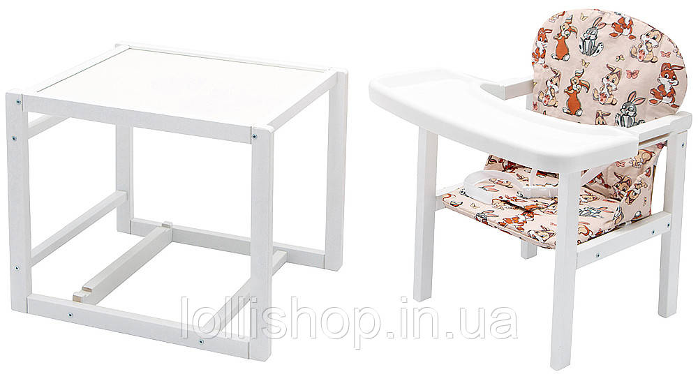 Стульчик- трансформер Babyroom Пони-240 белый пластиковая столешница бежевый (зайчики)
Стульчик- трансформер Babyroom Пони-240 белый пластиковая столешница бежевый (зайчики)