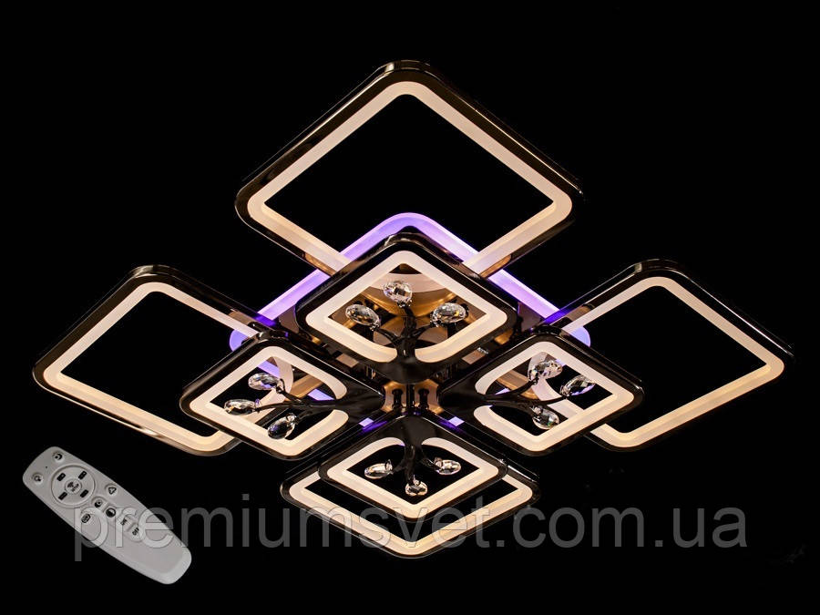 Потолочная люстра с диммером и LED подсветкой, цвет чёрный хром, 200W 8157/4+4 BHR LED 3color dimmer
Потолочная люстра с диммером и LED подсветкой, цвет чёрный хром, 200W 8157/4+4 BHR LED 3color dimmer